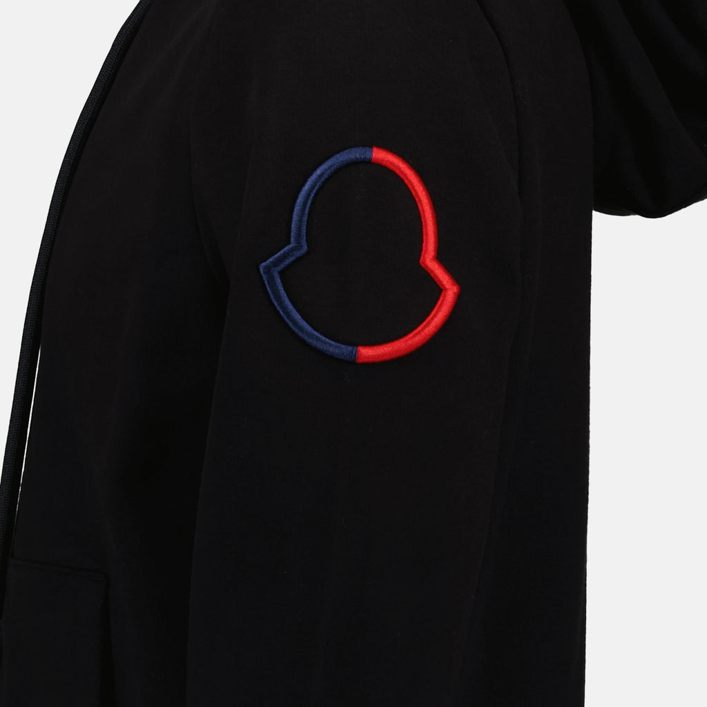 Sweatshirts Zipped sweatshirt Moncler Black Man