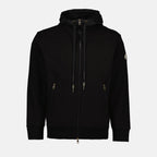 Sweatshirts Zipped sweatshirt Moncler Black Man