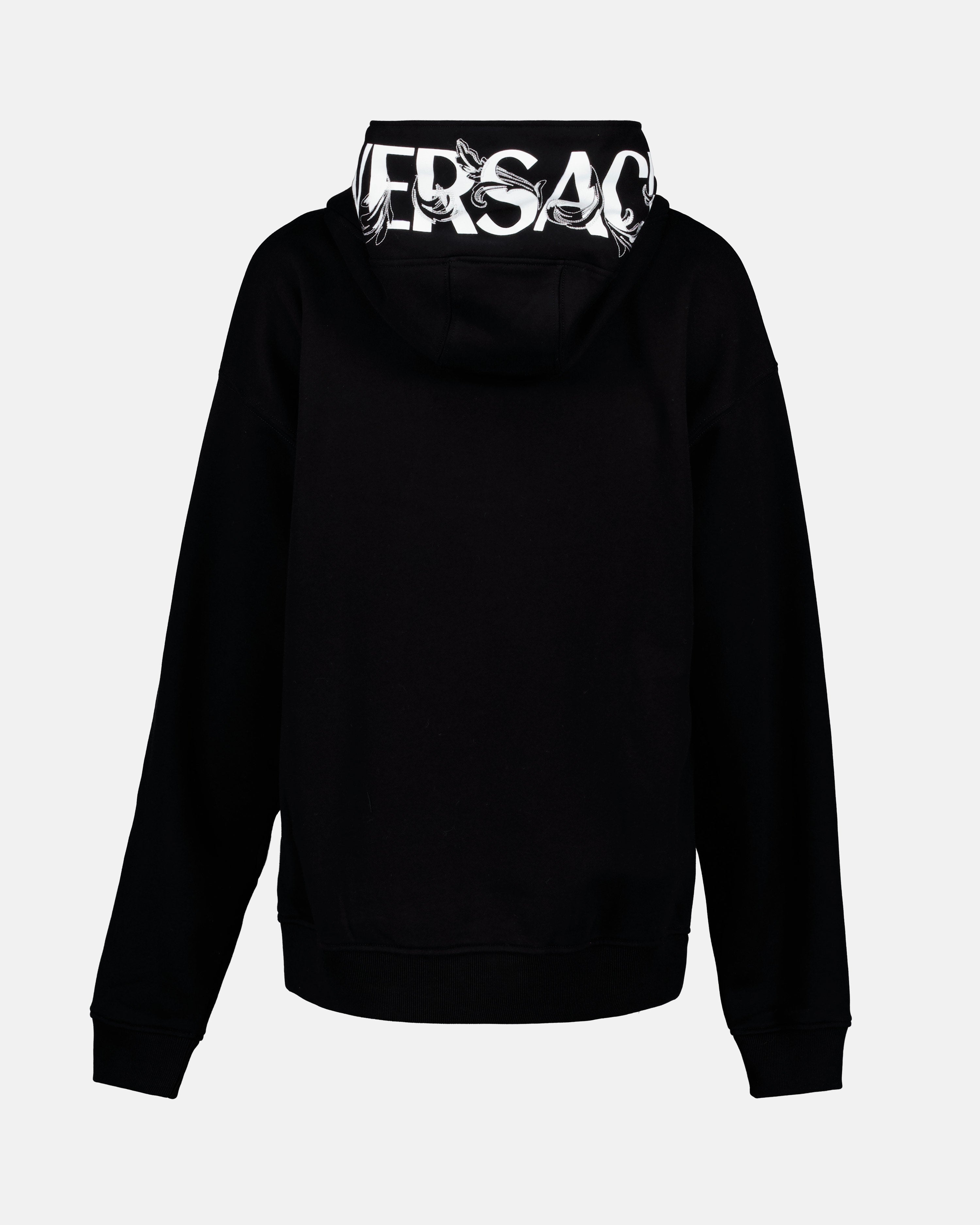 Sweatshirts Zipped sweatshirt Versace Black Man