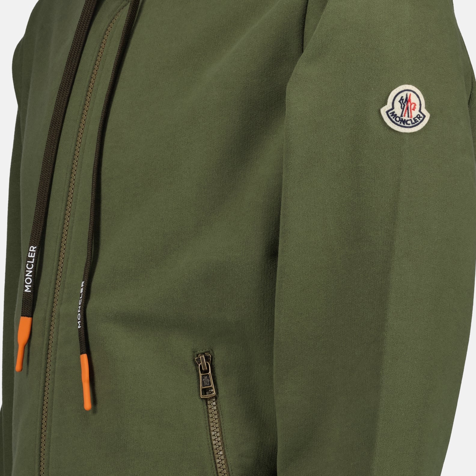 Sweatshirts Sweatshirt zippé Moncler Vert Homme