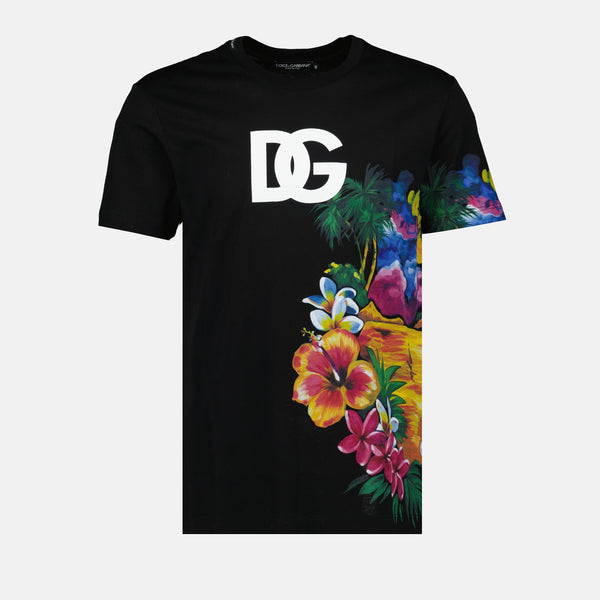 美品Dolce & Gabbana フラワープリント Tシャツ 36 t-shirt-a-imprime-