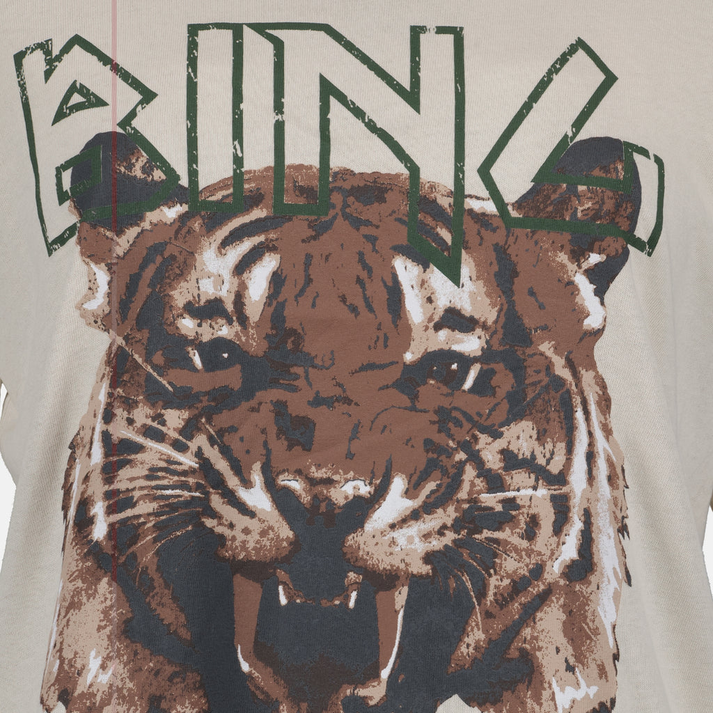 T-shirts Tiger printed t-shirt Anine Bing Beige Women