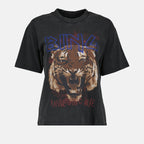 T-shirts T-shirt imprimé Tigre Anine Bing Gris Femme