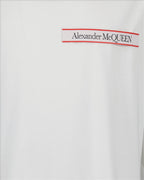 T-shirts T-shirt à logo Alexander McQueen Blanc Homme