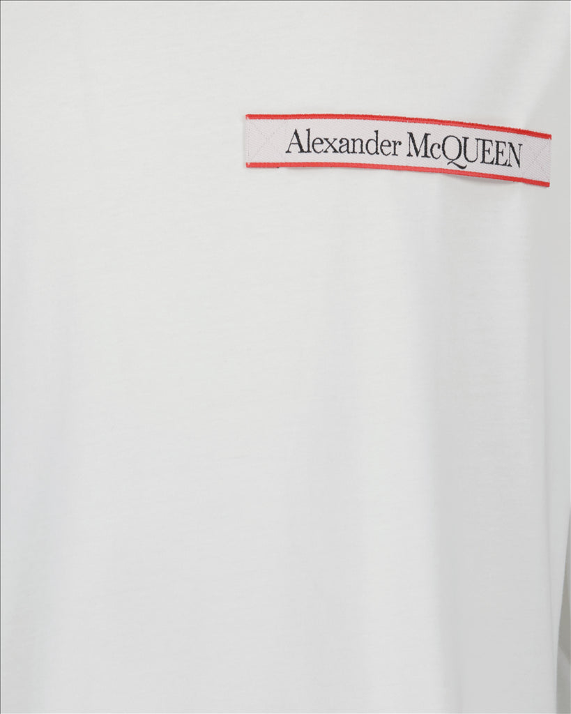T-shirts T-shirt à logo Alexander McQueen Blanc Homme