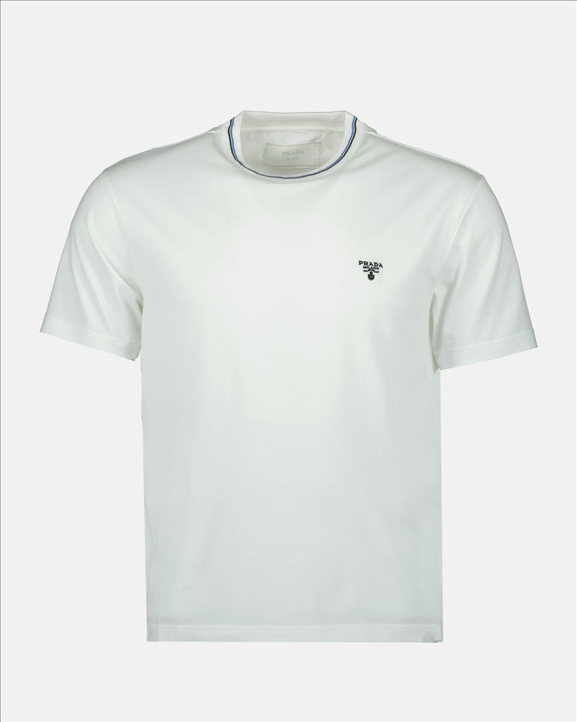 T-shirts T-shirt à logo Prada Blanc Homme