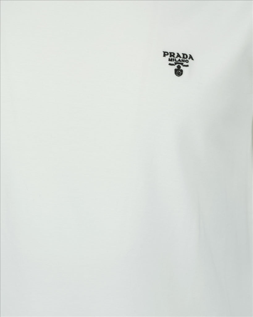 T-shirts T-shirt à logo Prada Blanc Homme