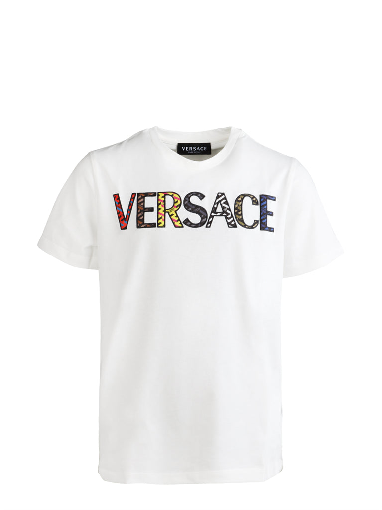 Clothing Logo T-shirt Versace White Kids