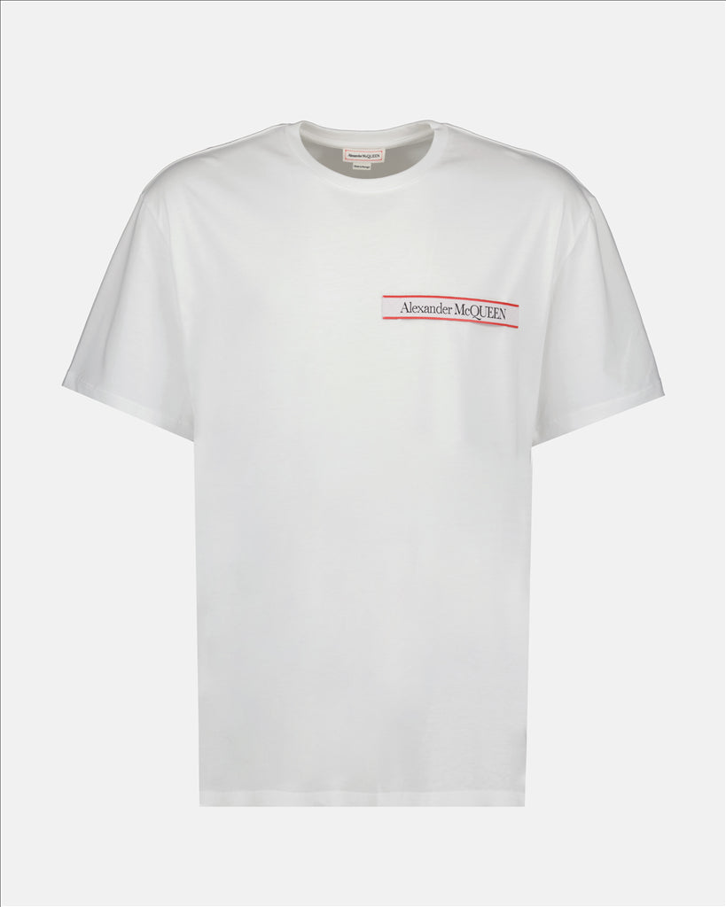 T-shirts T-shirt à logo Alexander McQueen Blanc Homme