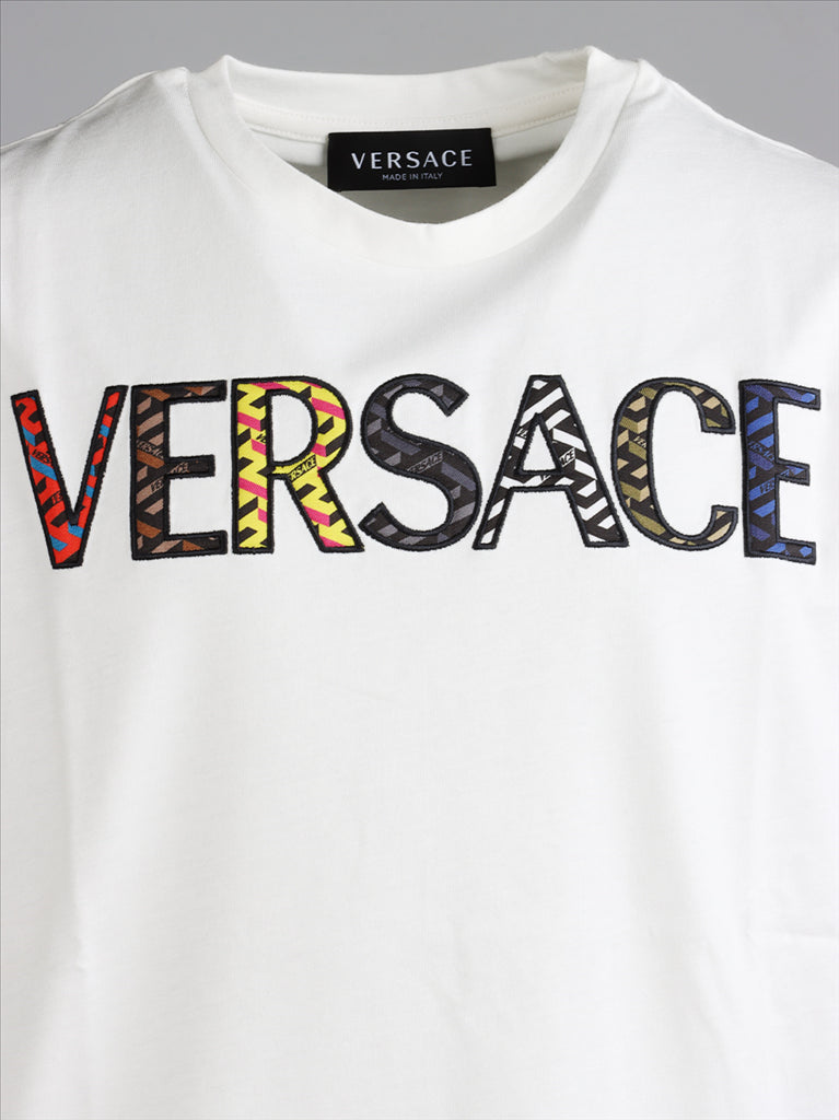 Clothing Logo T-shirt Versace White Kids