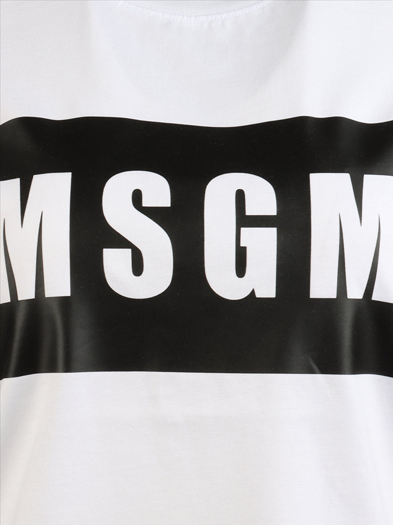 T-shirts Logo T-shirt MSGM White Women