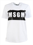 T-shirts Logo T-shirt MSGM White Women