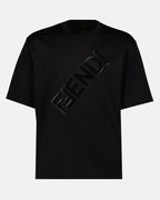 T-shirts Fendi Diagonal T-shirt Fendi Black Man