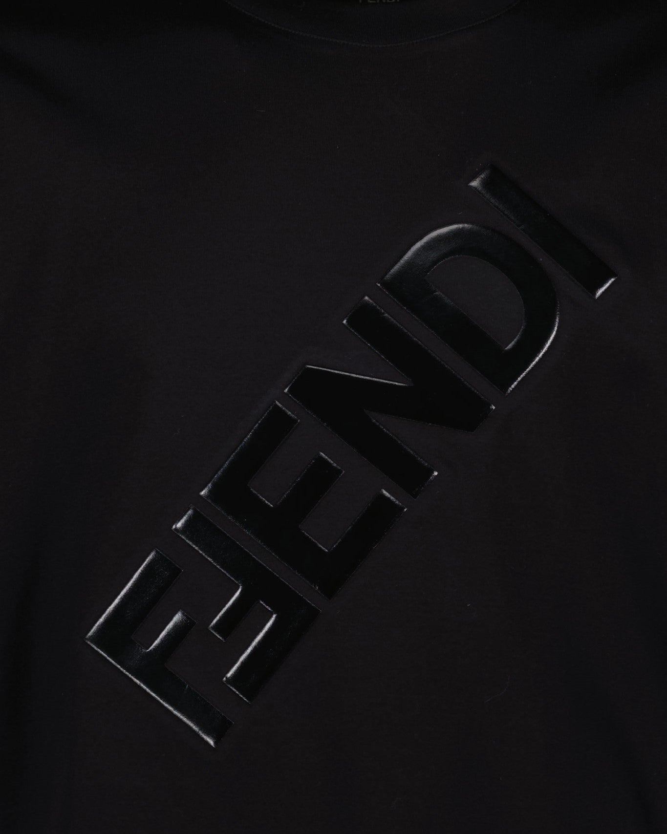 T-shirts Fendi Diagonal T-shirt Fendi Black Man