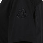T-shirt T-shirt à logo et ruban Moncler Nero Femme