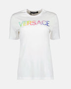 T-shirts T-shirt à logo Versace Blanc Femme