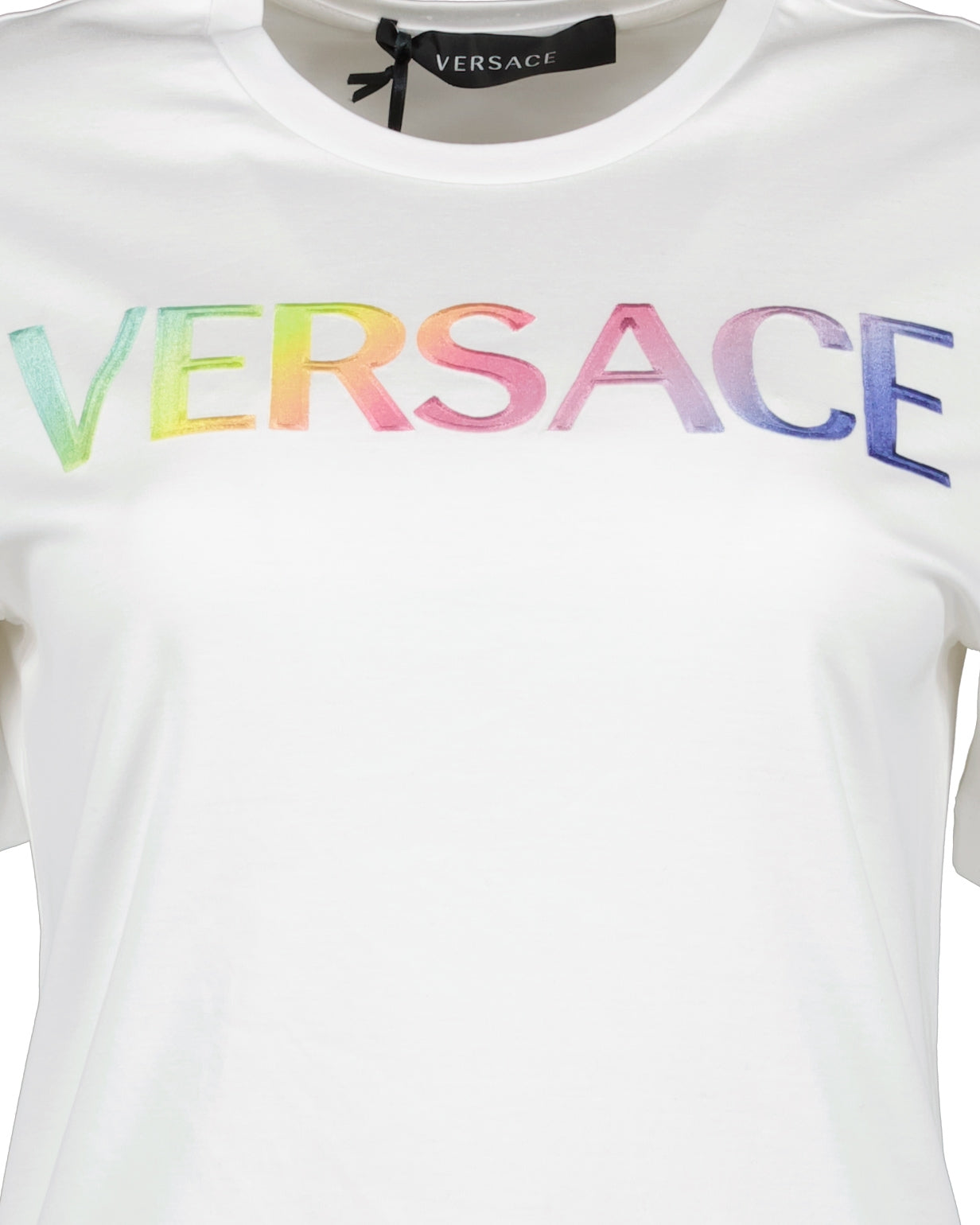 T-shirts T-shirt à logo Versace Blanc Femme