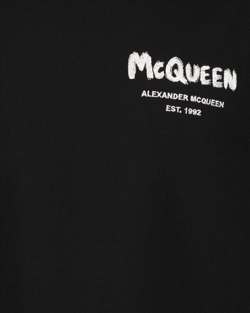 T-shirts Logo T-shirt Alexander McQueen Black Man