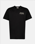 T-shirt T-shirt à logo Alexander McQueen Nero Homme