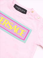 Vêtements T-shirt à logo Versace Rose Enfants