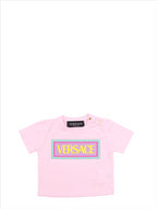 Vêtements T-shirt à logo Versace Rose Enfants