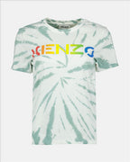 T-shirts T-shirt à logo tie and dye Kenzo Vert Femme