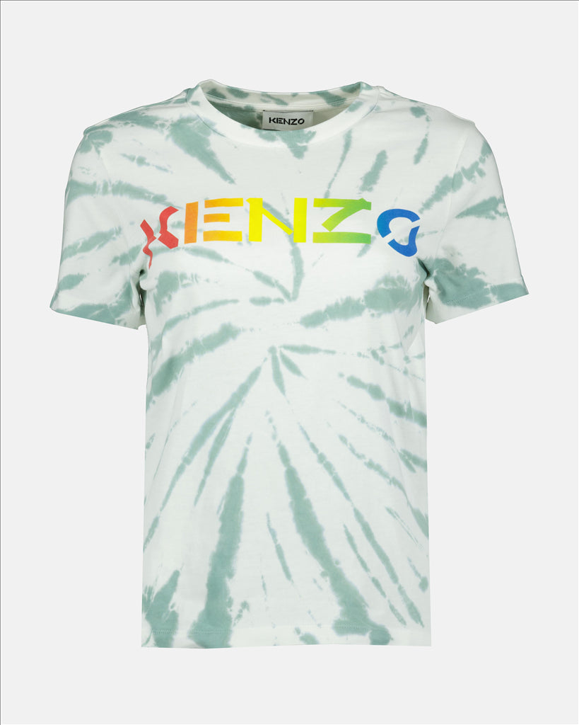 T-shirt à logo tie and dye