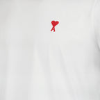 Camisetas myCompañero: La Nueva Ola de la Moda de Lujo Ami PARIS Blanco Unisexo