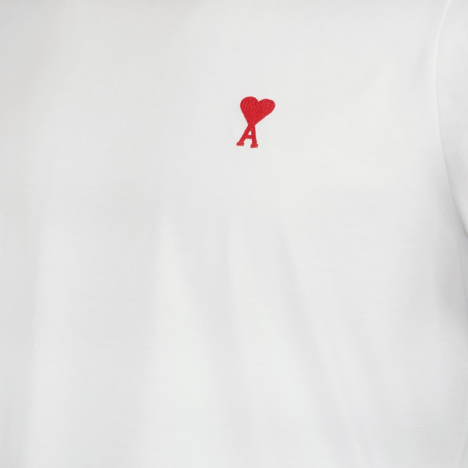Camisetas myCompañero: La Nueva Ola de la Moda de Lujo Ami PARIS Blanco Unisexo