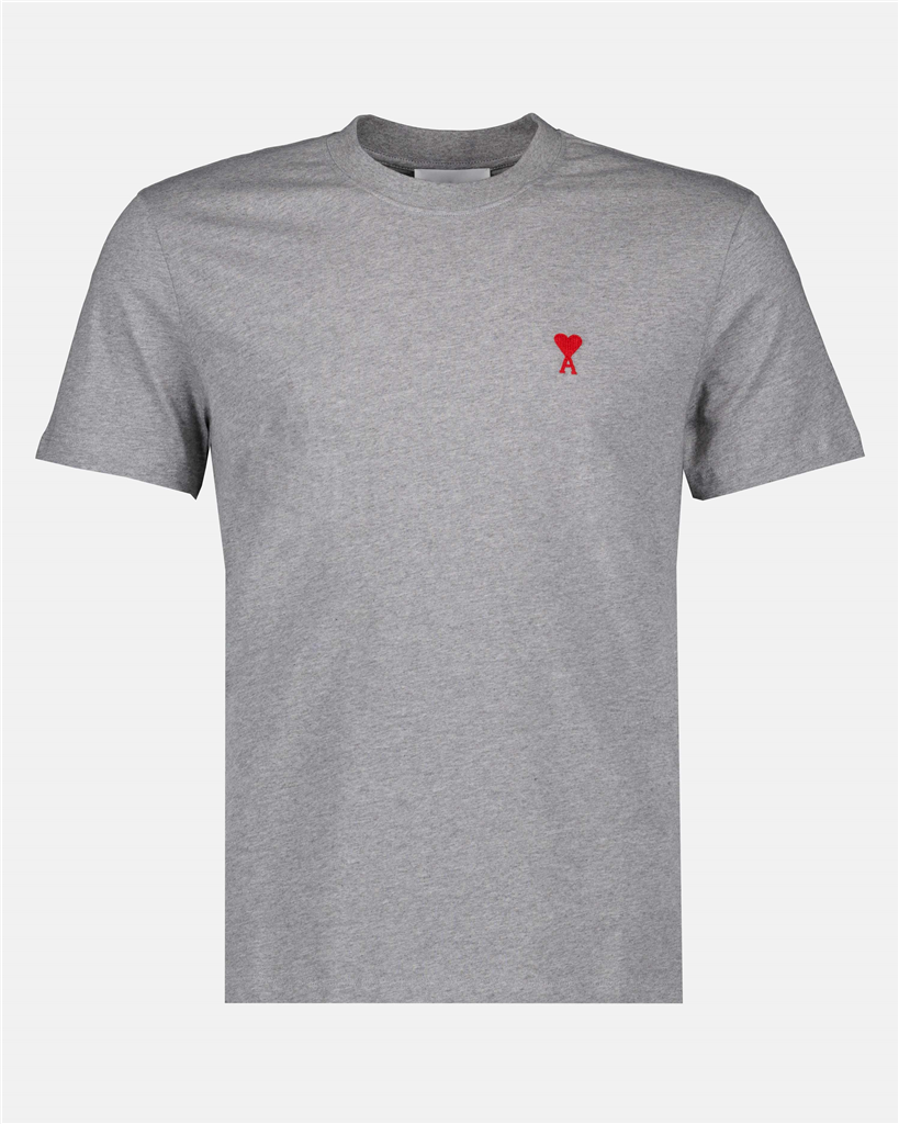 Camisetas T-shirt Ami de Coeur Ami PARIS Gris Unisexo