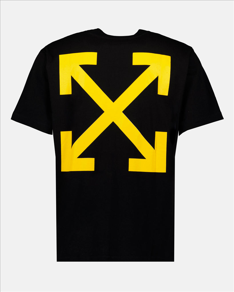 T-Shirts T-shirt Arrow Caravaggio Off-White Schwarz Homme