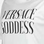 T-shirt T-shirt asymétrique Versace Bianco Femme