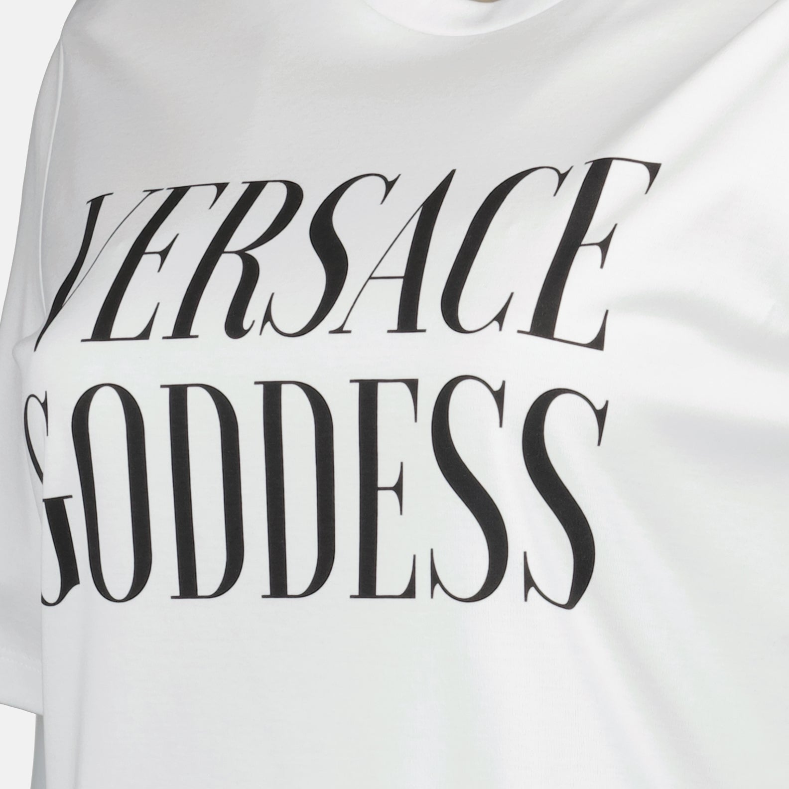 T-shirt T-shirt asymétrique Versace Bianco Femme