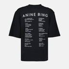 T-shirts T-shirt Avi Tee Smiley Noir Anine Bing Noir Femme