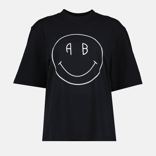 Avi Tee Smiley T-shirt Black