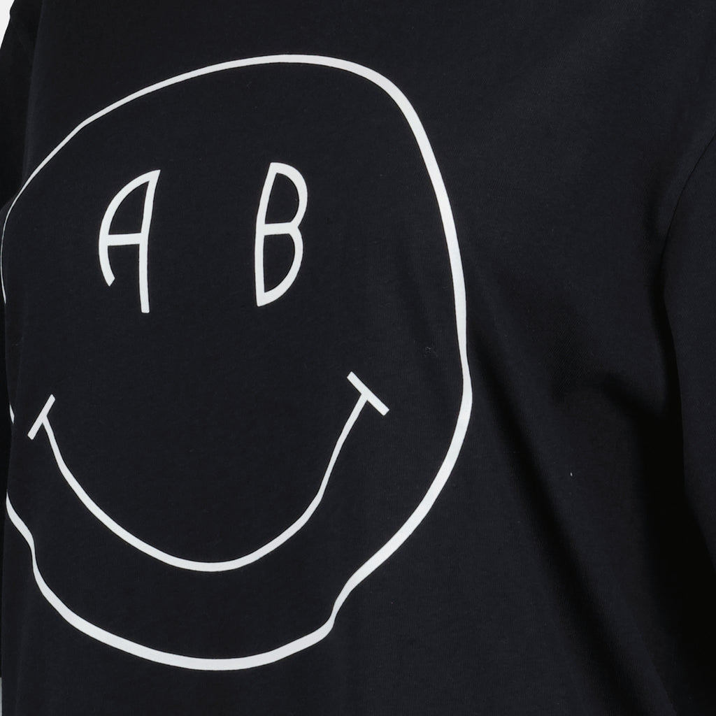 T-shirts T-shirt Avi Tee Smiley Noir Anine Bing Noir Femme