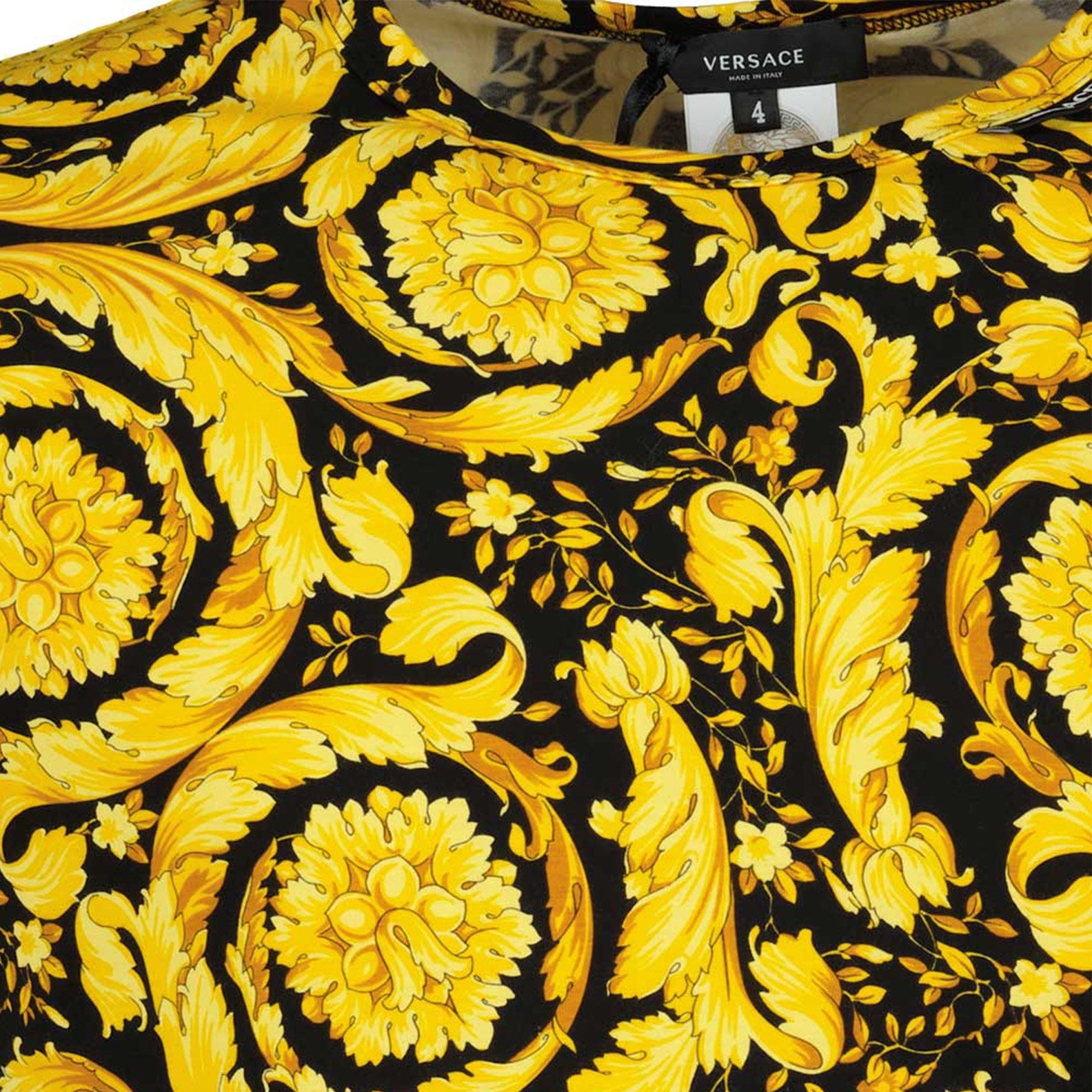 Sous-vêtements et homewear T-shirt Barocco Versace Jaune Homme