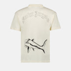 T-shirts T-shirt Broken Shark Palm Angels Beige Homme