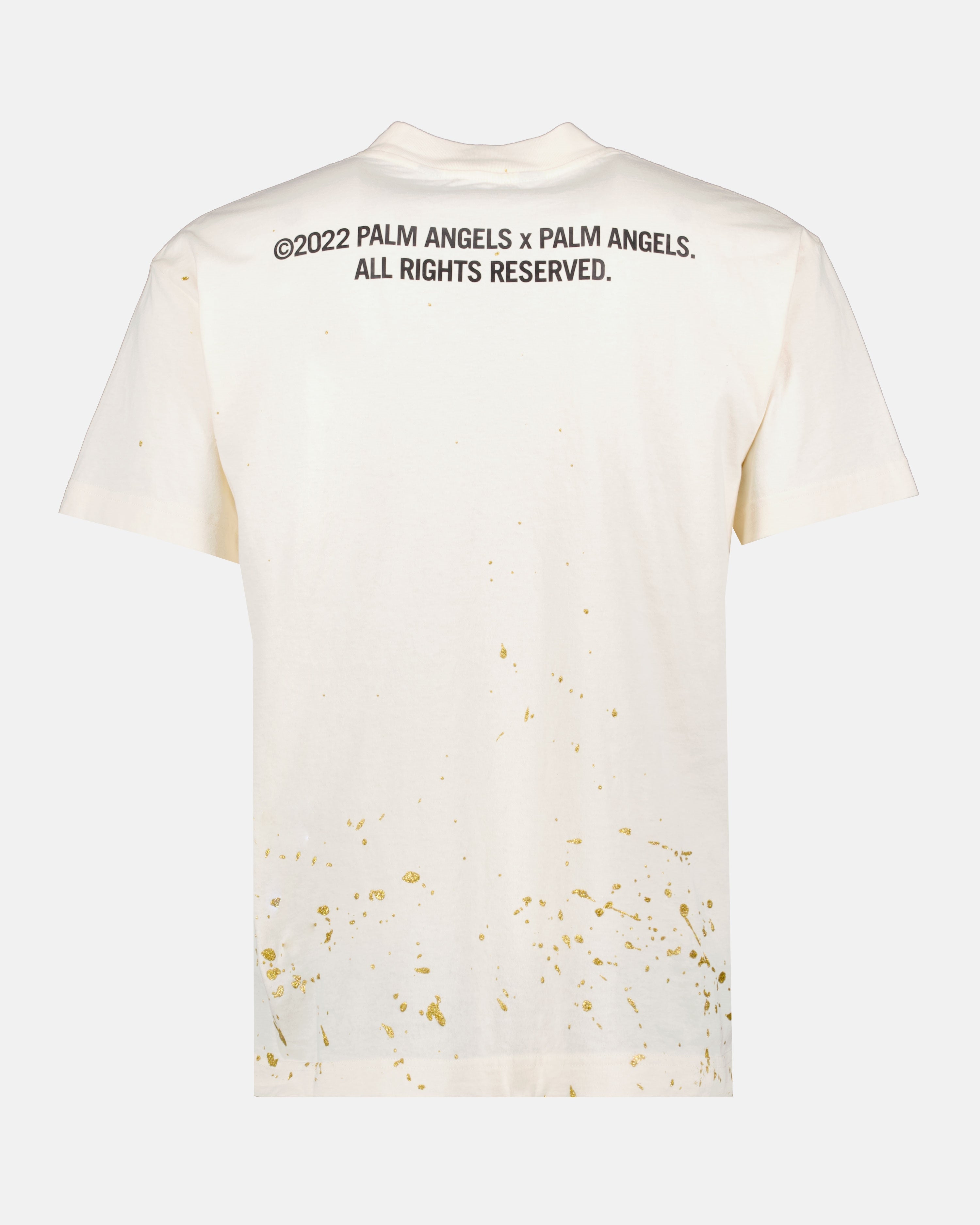 Camisetas T-shirt Painted classic Palm Angels Branco Homme
