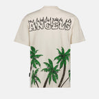 T-shirts T-shirt Palms & Skull Palm Angels Blanc Homme