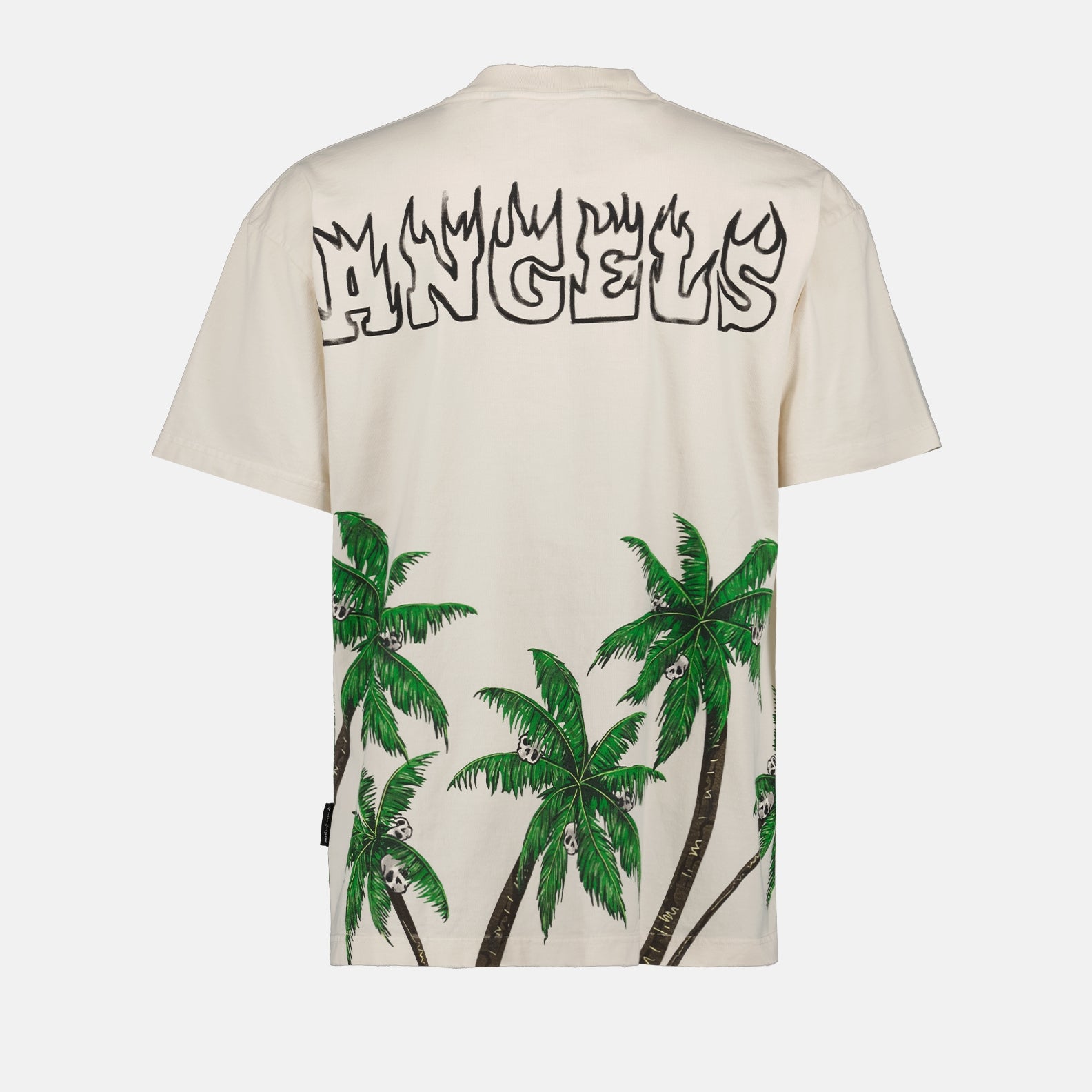 T-shirts T-shirt Palms & Skull Palm Angels Blanc Homme
