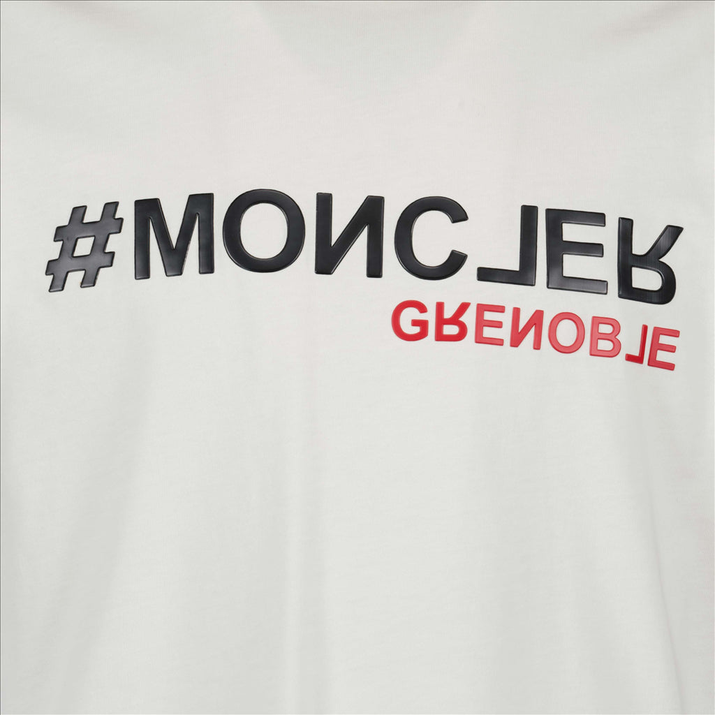T-shirts T-shirt reverse logo Moncler Grenoble Beige Homme