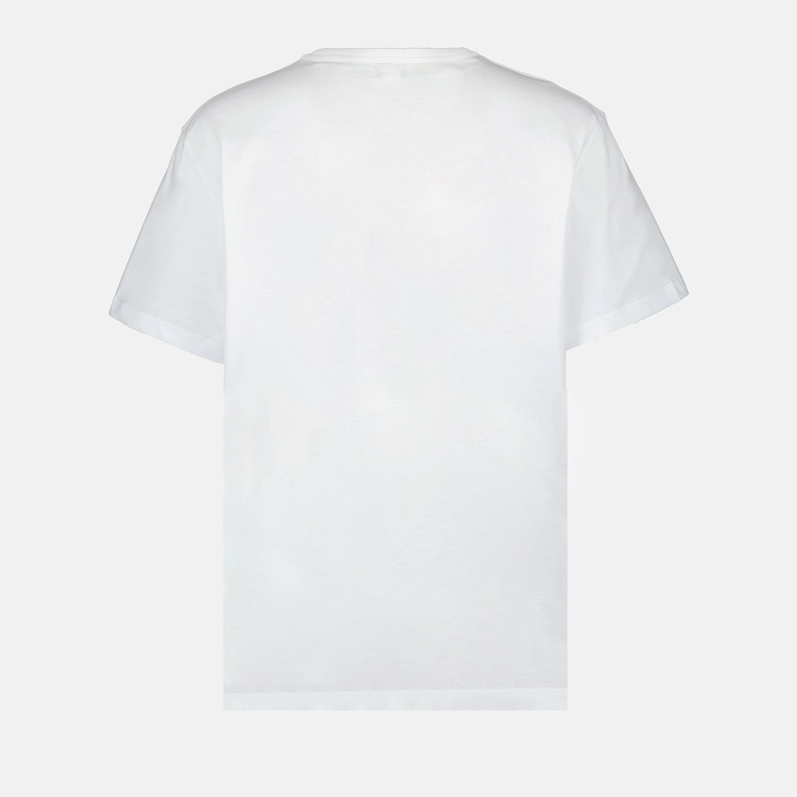 T shirt blanc à logo bleu