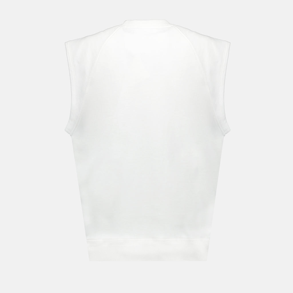 Tops T-shirt à logo triangle Prada Blanc Femme