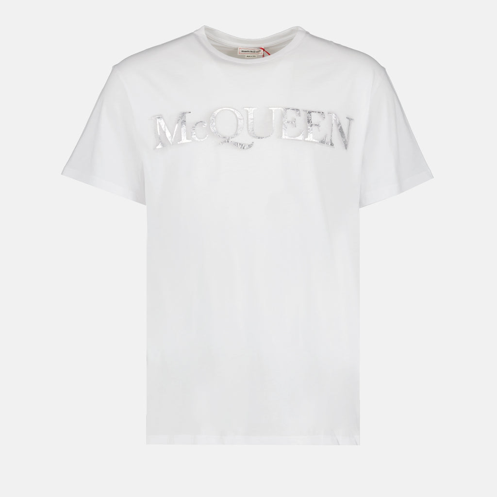 Camisetas T-shirt à logo Alexander McQueen Branco Homme