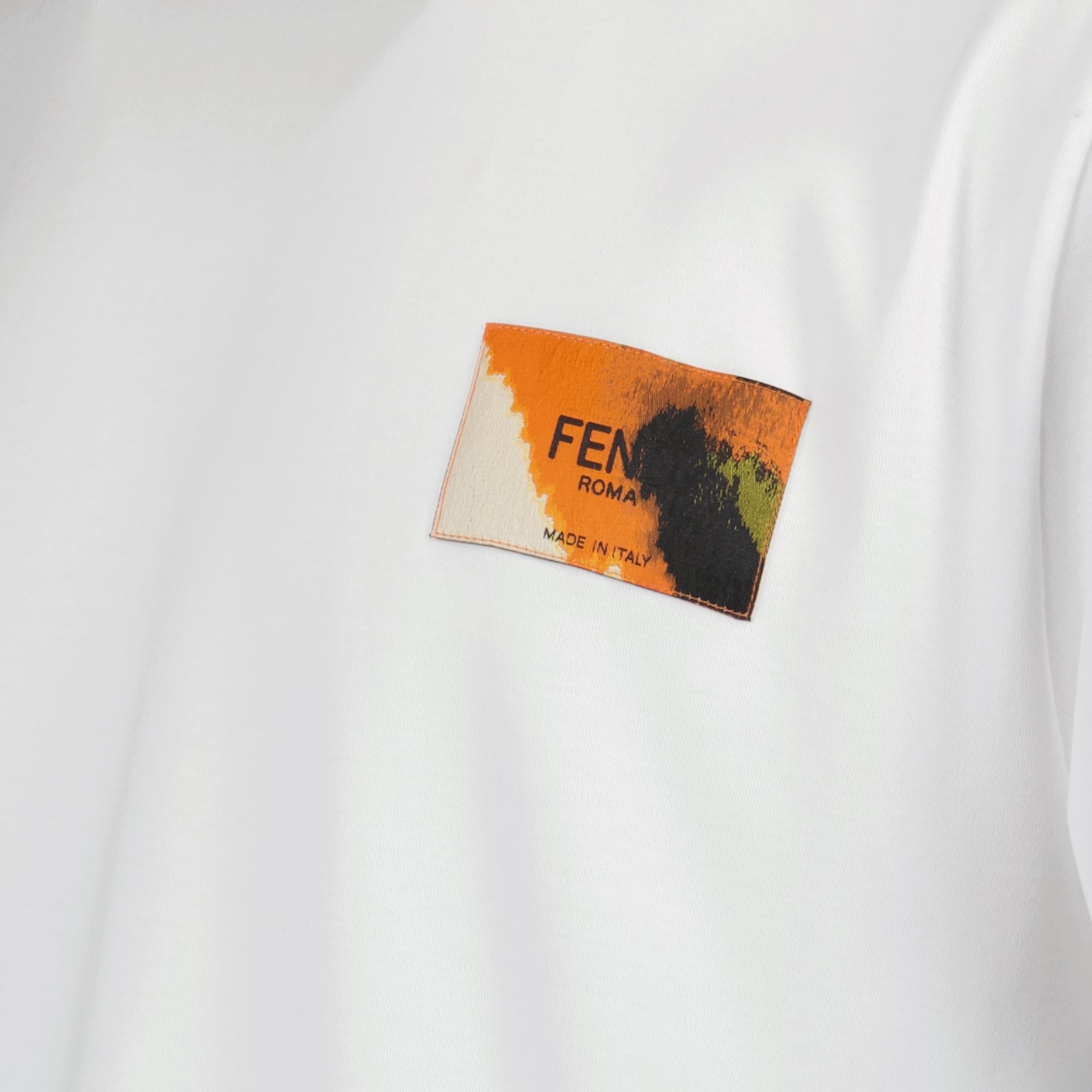 Tシャツ ロゴTシャツ Fendi 白 男