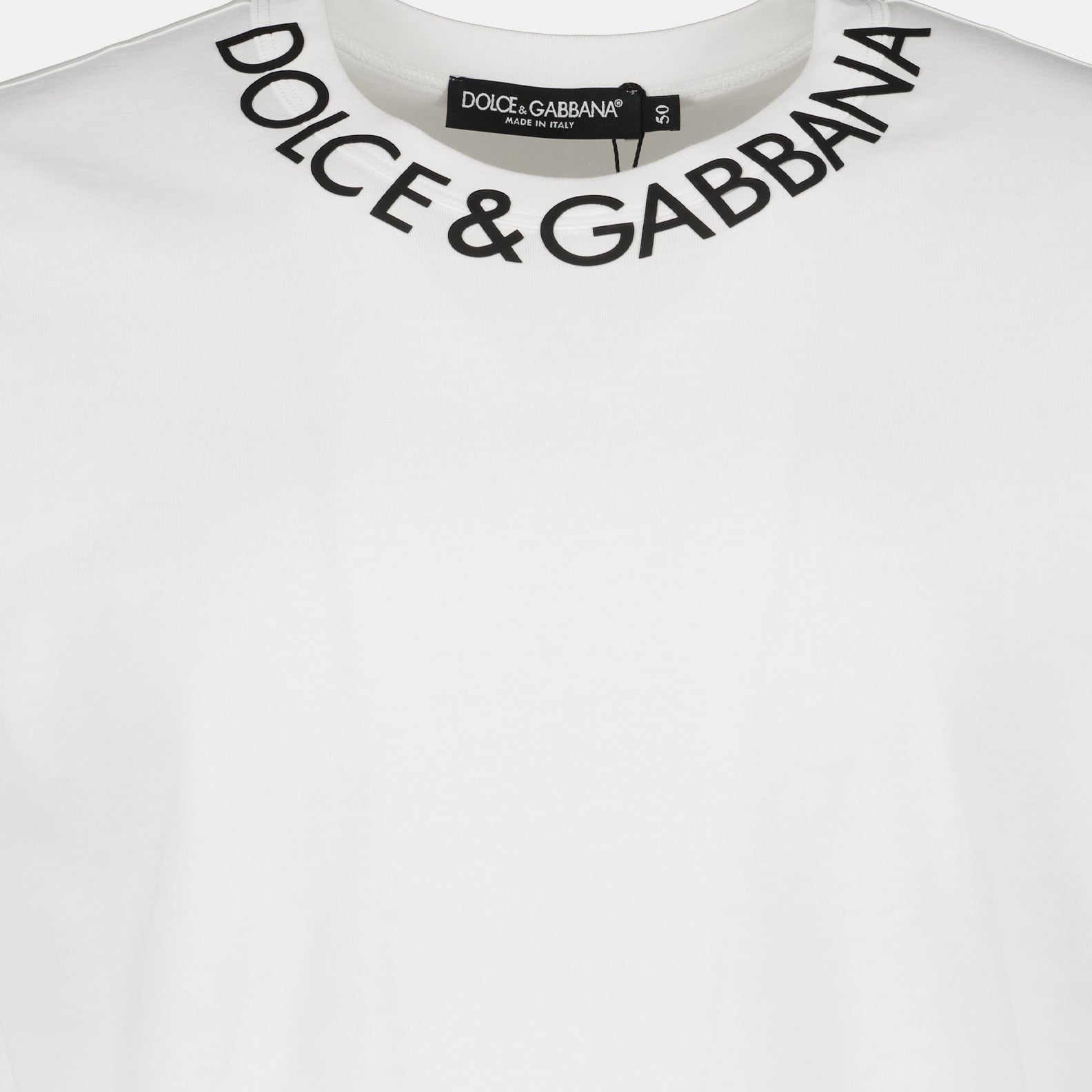 T-shirt T-shirt à logo Dolce & Gabbana Bianco Homme