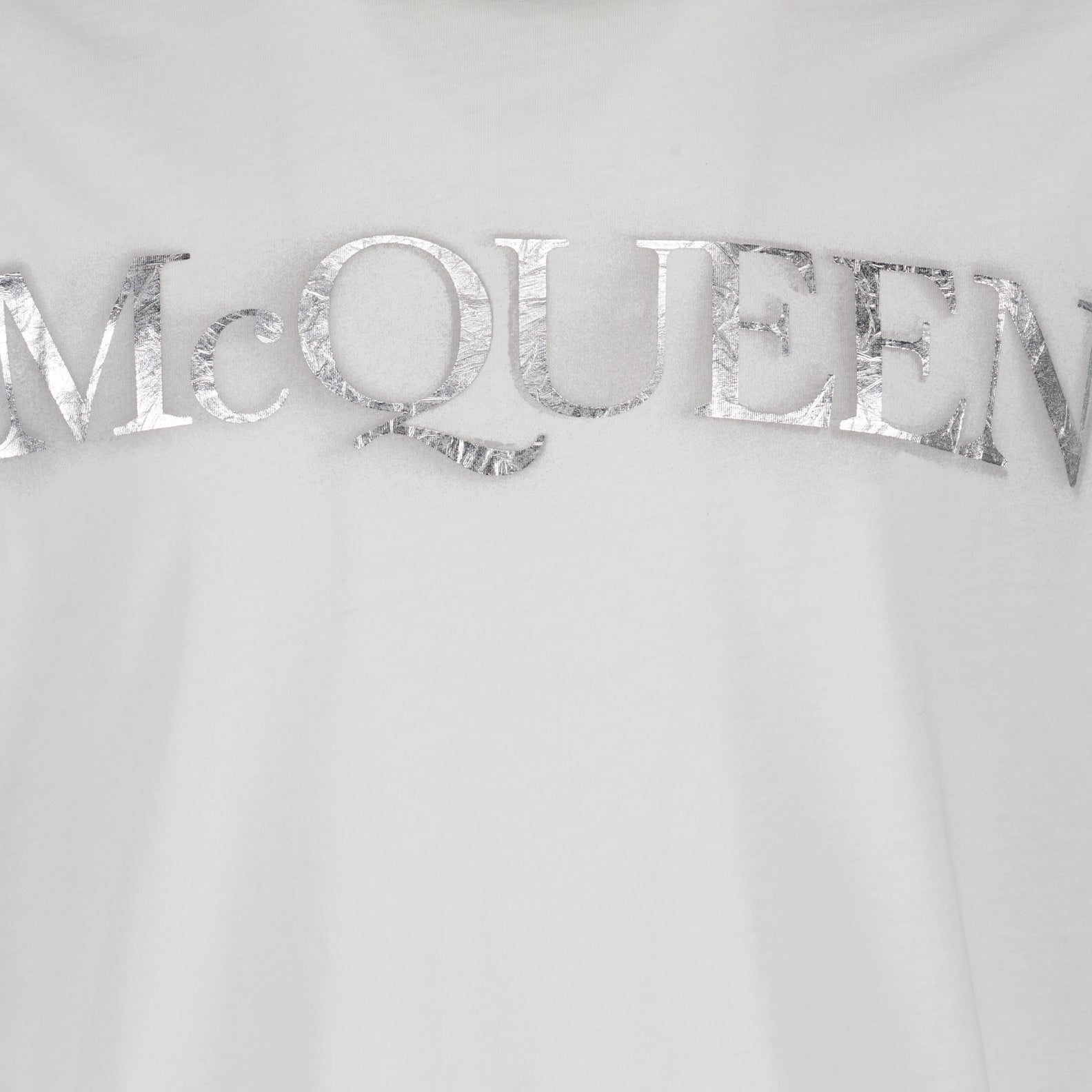 Camisetas T-shirt à logo Alexander McQueen Branco Homme