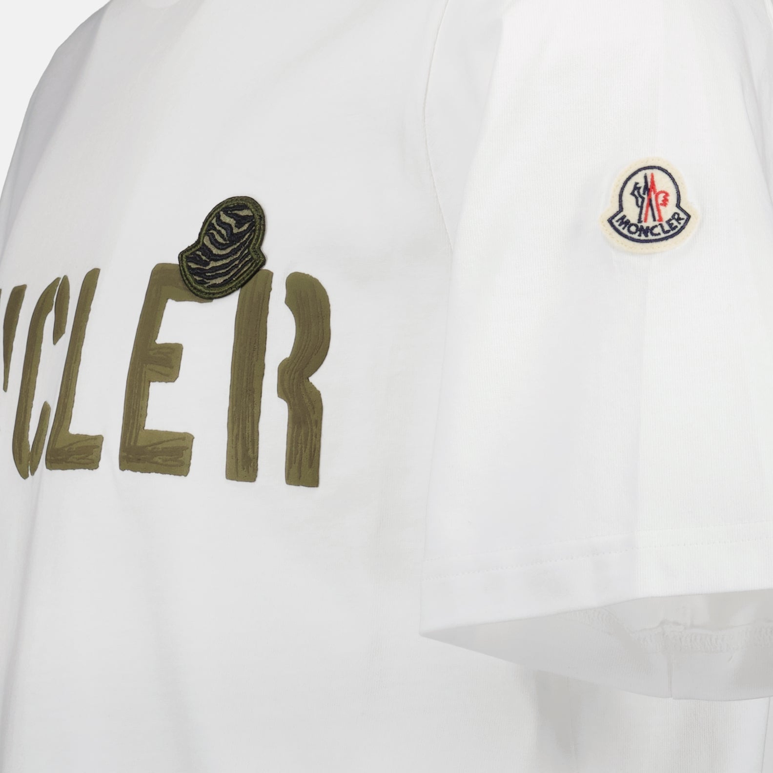 T-shirts T-shirt à logos Moncler Blanc Homme