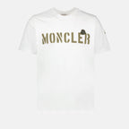 T-shirts T-shirt à logos Moncler Blanc Homme